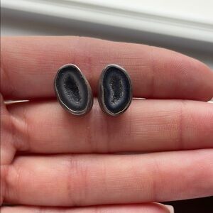 Geode Slice Stud Earrings